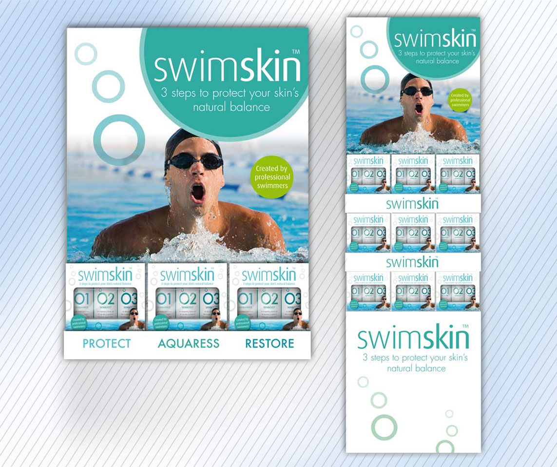 POS, instore displays for swimskin